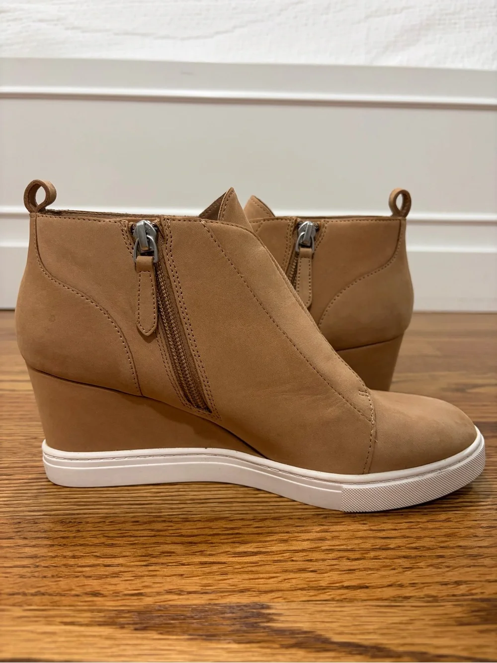 Linea Paolo Suede Wedge Heel Sneaker Bootie Felicia (7) - Picture 7 of 12